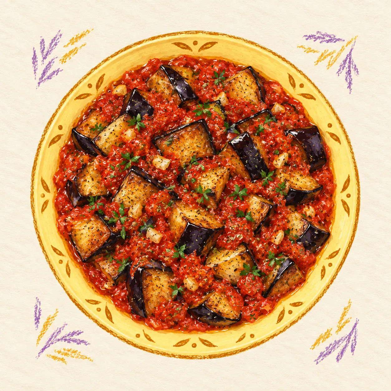 Eggplant with Tomato